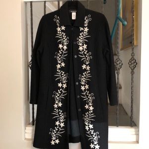 Jones New York Petite Wool Sweater Coat